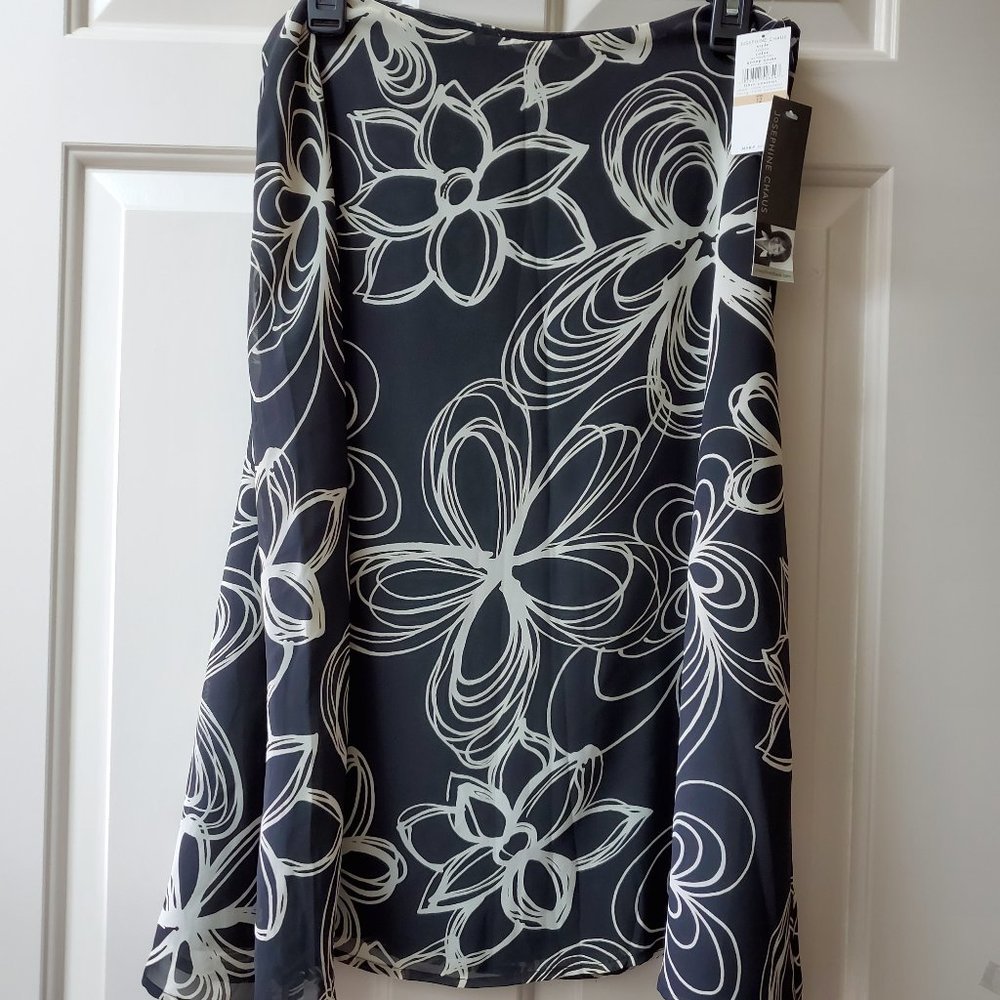 JOSEPHINE CHAUS BLACK AND GRAY SKIRT